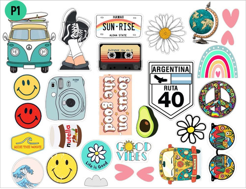 Stickers Calcos Adhesivo Impermeable Termo Celular Notebook 