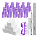 Morgles - Kit De Removedor De Esmalte De Gel, 10 Clips Para