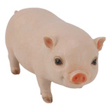 Figura De Cerdito Rosa, Estatua Pequeña De Cerdo De Pie, Ani