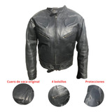 Chamarras De Piel Hombre Bomber Motociclista