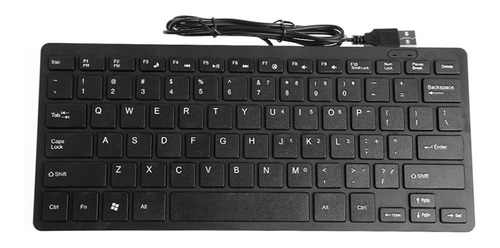 Mini Teclado Externo Con Cable Usb Multimedia Delgado Para E