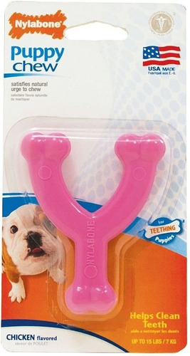 Nylabone Juguete Para Perros Cachorros Wishbone Rosado 7 Kg