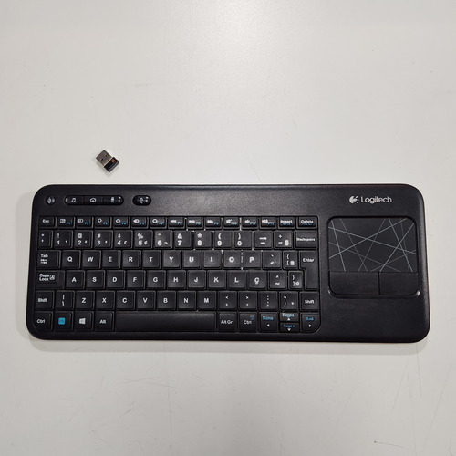 Teclado Wireless Sem Fio Logitech K400r Abnt C/ Touchpad