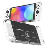 Estuche Transparente Para Nintendo Switch Oled Carcasa