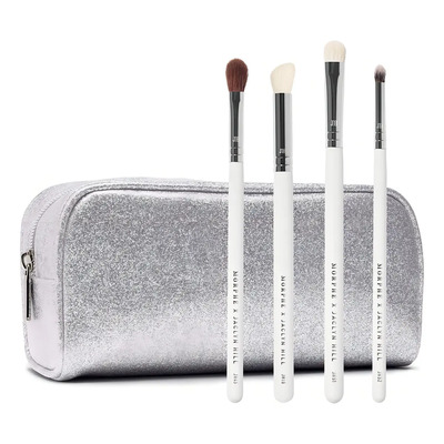 Set 4 Brochas Maquillaje Ojos Morphe Jaclyn Hill Eye Basics Con Estuche | Envío gratis