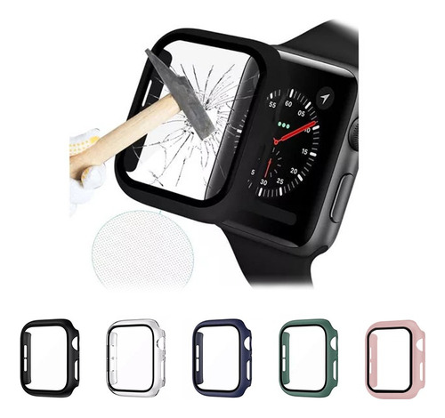 5pcs Mica Apple Watch Series Fundas Protectoras40/44/45/49mm