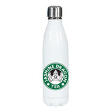 Botella Blanca Acero Inoxidable Personalizada - Avatar Coffe