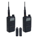 Kit 2 Rádios Uv-16 Pro Ip55 Microfone Baofeng Walkie Talkie