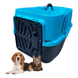 Caixa De Transporte N4 Pet Gato Caes 15kg Cor Azul