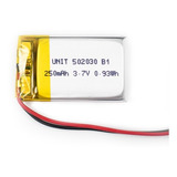 250mah Bateria Recargable 502030 Lipo 3.7v  30x20x5 Mm