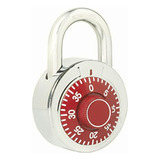 Lock L26s50rjb Candado De Combinación Disco, Color Rojo, 50