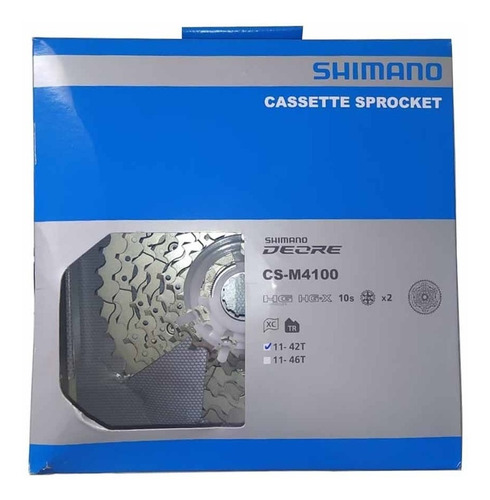 Cassete K7 Shimano Deore Cs-m4100 11/42 10v Hyperglide Mtb