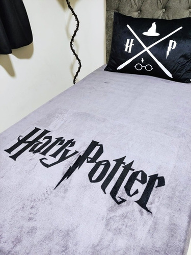 Cobertor Harry Potter Fronha Para Travesseiro Hogwarts