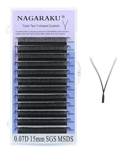 Blister Nagaraku Yy Triple Punta .07 - Extensiones Pestañas