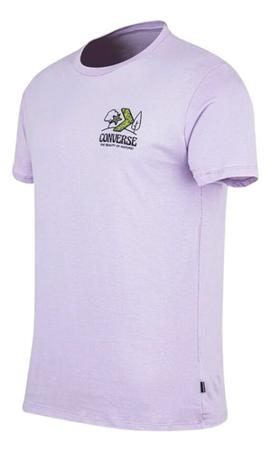 Remera Converse Modelo Plant Landscape Lila Exclusiva