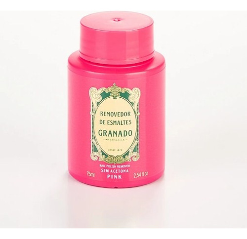 Granado Pink Removedor De Esmaltes Sem Acetona 75ml