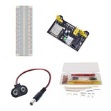 Kit Protoboard 830 + 140 Jumpers + Regulador Tensão + P4