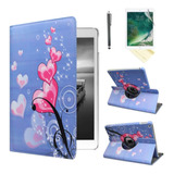 Funda Para iPad Pro 9.7   2016, Corazon Flores/ajustable