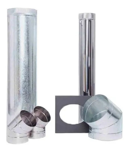 Kit Tromen Complemento De Pared Acero Inox 10 Pulgadas