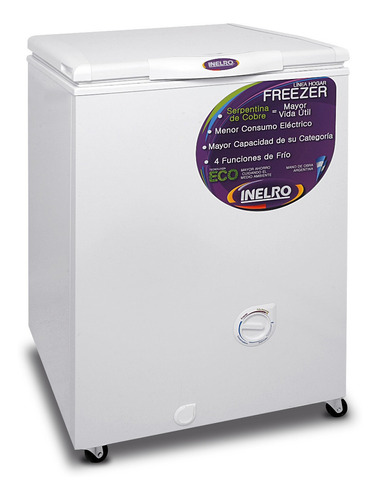 Freezer Marca Inelro Modelo Fih 130 De 135 Litros Dual Rueda