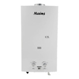 Calentador Maxims 12 Litros Gas 2 Servicios Blanco Calidad