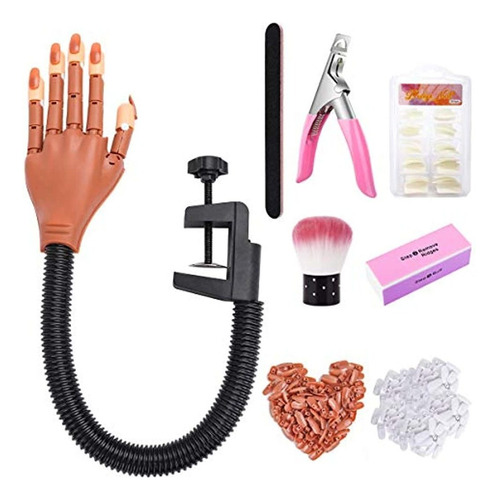 Kit De Práctica De Entrenamiento De Uñas Manos Fal