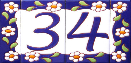 Numero Para Casa Azulejo
