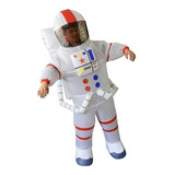 Disfraz Inflable Astronauta Adulto Halloween Con Inflador