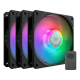 Pack 3 Ventiladores Cooler Master Sickleflow 120 Argb Negro