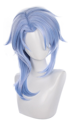 Genshin Impact Kamisato Ayato Cosplay Peluca Largo Pelo 50cm