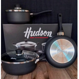 Batería Hudson Teflón Antiadheren Juego De Cocina Set Ollas 