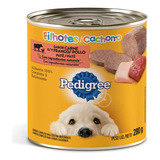 Patê Para Cães Filhotes Carne E Frango Pedigree Lata 280g