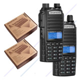 Kit 2 Rádio Ht Baofeng Comunicador Uv-82 Dual Vhf/uhf 10w Fm