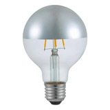 Lâmpada Led Filamento Defletora Prata 4w G95 Luz Amarela Cor Da Luz Branco-quente 110v/220v (bivolt)