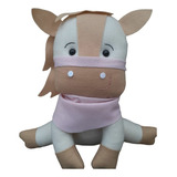 Cavalo De Feltro 25cm Fazendinha Menina 