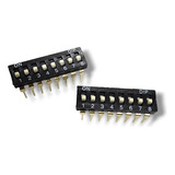 Dip Switch 8 Negro Bits Interruptor Deslizable Pack 3 Pzs 