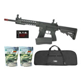 Rifle Airsoft Ar15 Neptune Full Metal 10  Gatilho Et + Kitbb