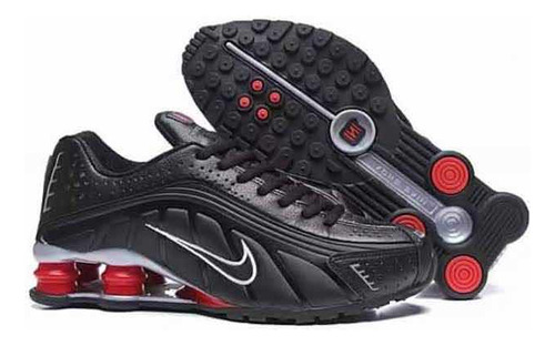 Nike Shox R4 Black Silver And Red Original 26 Cm 8 Usa