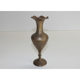 Antigo Enfeite De Mesa Bronze - Escritorio  - Vaso India 03