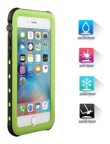 Funda Contra Agua Redpepper Para iPhone 7 8 Verde
