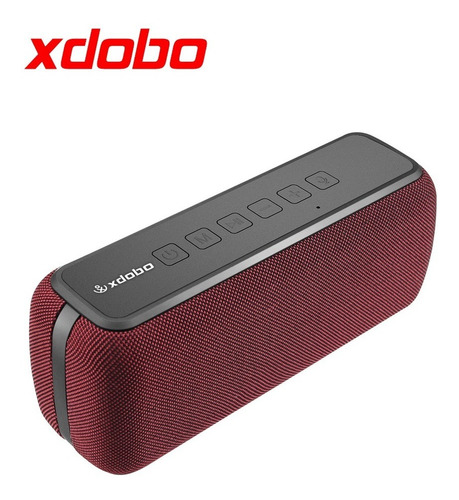 Bocina Xdobo X8 Portátil Con Bluetooth Waterproof Roja 