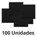 100 Placas Auto Relevo 3d Pvc Black/branco 50x50 Painel Tv