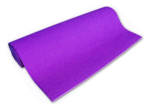 Yoga Mat Colchoneta De Pvc Pilates Gym Fitness 4mm Ejercicio Color Violeta