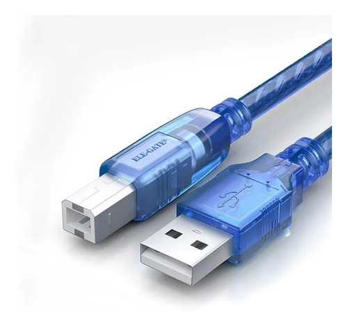 Cable Usb Impresora Usb 2.0 De 3 Mts Dm Color Azul