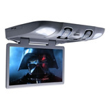 Tela Full Hd 15.6 Dvd Led Toldo Telhado Usb + 2 Fones De