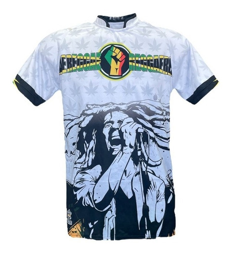 Camisa | Camiseta Bob Marley Reggae Jamaica Maconha - Branca