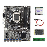 Placa Madre B75 Eth Mining 12xpcie A Usb+cpu+g530+ddr3 De 4