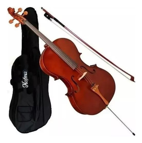 Violoncelo Cello Hofma Hce 100 + Arco+ Breu+ Capa Completo