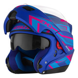 Capacete Moto Modular Masculino Escamoteavel E Viseira Dupla