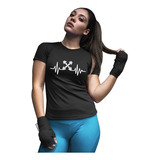 Playera Negra De Mujer Fitnesss Modelo Exclusivo De Gym Clee